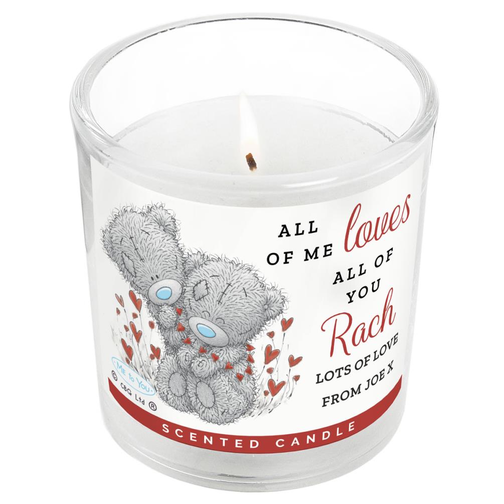 Personalised All My Love Me to You Bear Scented Jar Candle £11.69